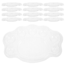 60Pcs Small Clear Plastic Painting Palettes for Watercolor Kids DIY