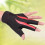 3Pcs Red Left Hand Stretchable Billiard 3-Finger Pool Cue Glove 11