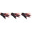3Pcs Red Left Hand Stretchable Billiard 3-Finger Pool Cue Glove 4