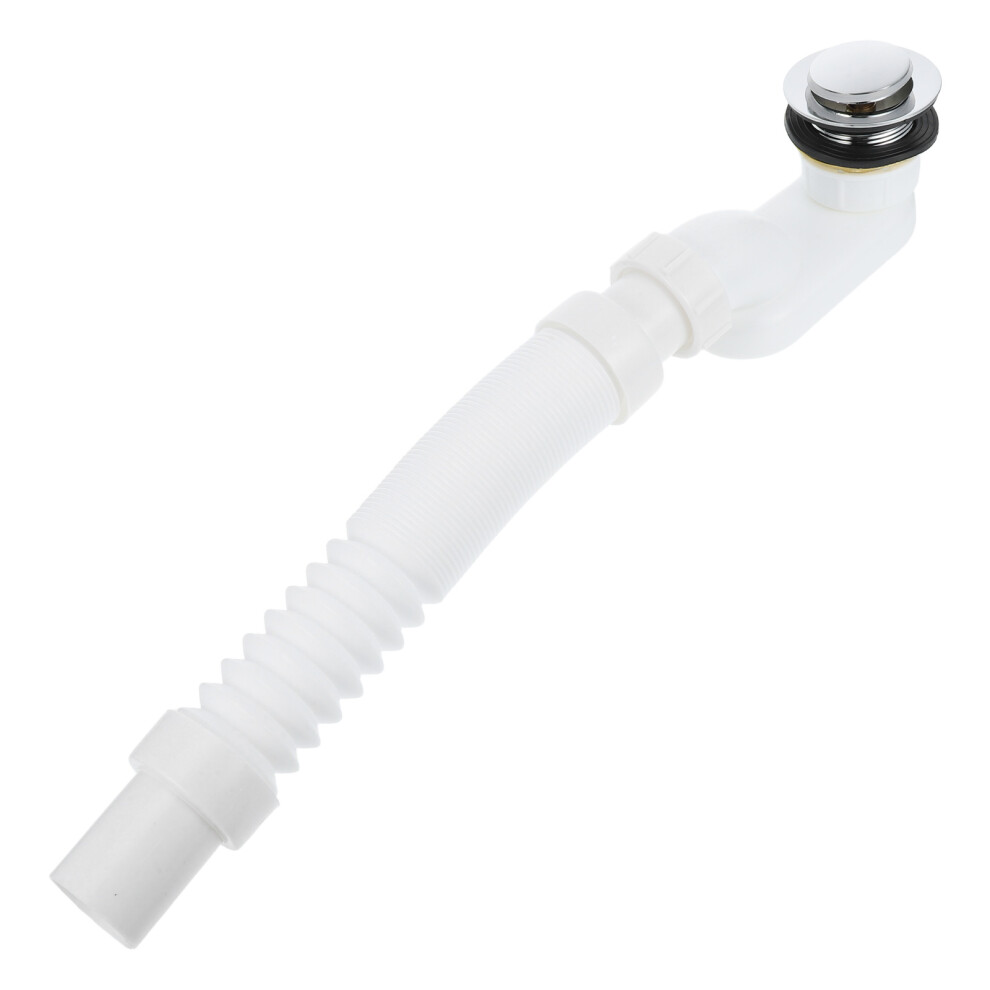 3Pcs Flexible Bathtub Drain Pipe Expandable Plastic Hose Extension 3622752989845