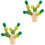 2Pcs Wooden Balancing Cactus With Building Blocks Educational Toy 3