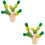2Pcs Wooden Balancing Cactus With Building Blocks Educational Toy 6