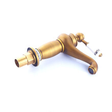 Antique Bronze Brass Kitchen Sink Faucet Handle Lever Mixer Tap