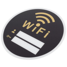 5Pcs Acrylic Wifi Password Wall Sticker 20X20Cm
