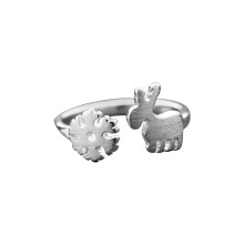 3Pcs Silver Women Rings Easy Match Fashion Finger Rings Wedding Gift