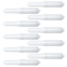 50 Pcs Plastic Spring Loaded White Toilet Paper Roller Replacement
