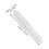 50 Pcs Plastic Spring Loaded White Toilet Paper Roller Replacement 3
