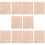 10 Pcs Pottery Clay Doll DIY Base Wood Display Stand 8