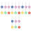 12pcs Aluminum Alloy Knobs Potentiometer Replacement Knobs Volume Control Potentiometer Parts 4