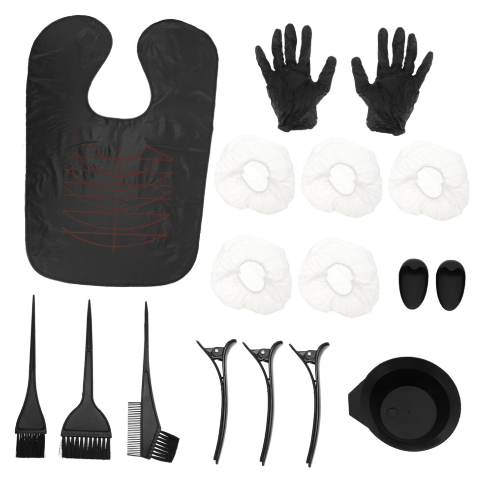 Hair Dye Tool Kit with Precision Highlighting Comb and Brushes for Root Touch Up and Even Coverage