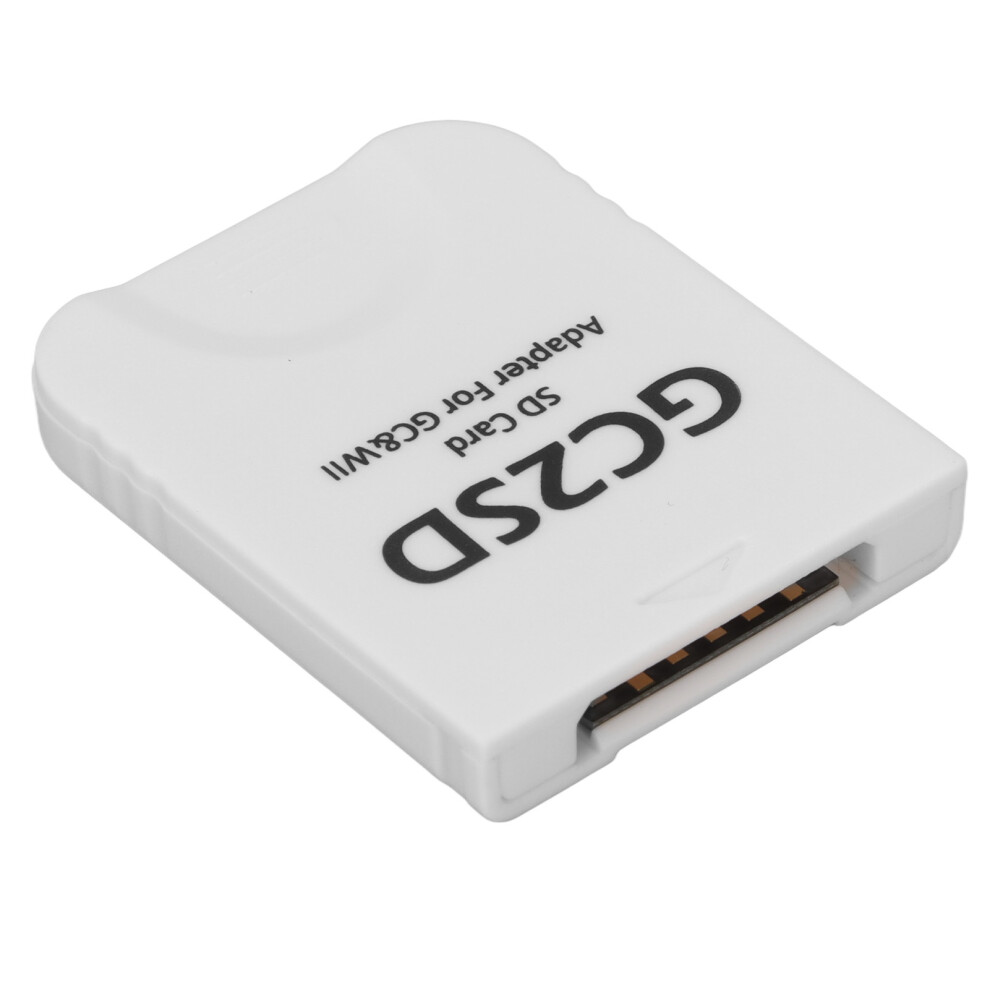 Gc2sd Card Reader For Wii, 512Gb Micro Storage, Portable White 8481381384521