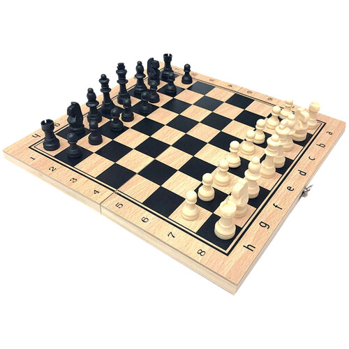 One Set Educational West International Folding Chess Set For Kids
