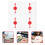 8 Pcs Transparent With Rotating Arrow For Party And Teaching 10