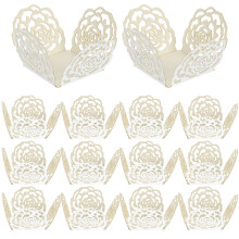 200 Pcs Chocolate Packaging Wrappers Hollow Truffle Cups For Sweets