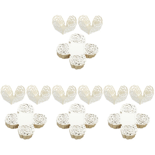 200 Pcs Chocolate Packaging Wrappers Hollow Truffle Cups For Sweets 2
