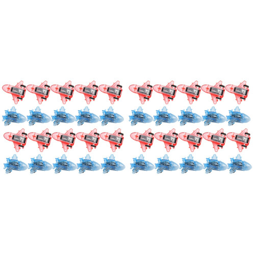 48 Pcs Pull Back Airplanes Playset Transparent Toy Planes Random Color 2