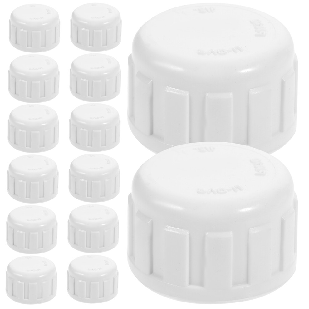 25Pcs White Pvc Female Threaded End Caps For Tubes Sprinkler Fittings 3622752975282