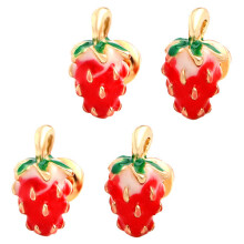 3 Count Alloy Strawberry Earrings Baby Miss Stylish Jewelry Eardrop