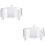 2 Sets Transparent Cake Tray With Dust Proof Dessert Cover 7