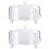 2 Sets Transparent Cake Tray With Dust Proof Dessert Cover 6
