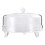 2 Sets Transparent Cake Tray With Dust Proof Dessert Cover 2