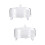 2 Sets Transparent Cake Tray With Dust Proof Dessert Cover 8