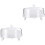 2 Sets Transparent Cake Tray With Dust Proof Dessert Cover 4