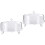 2 Sets Transparent Cake Tray With Dust Proof Dessert Cover 5