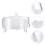 2 Sets Transparent Cake Tray With Dust Proof Dessert Cover 10