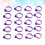 50pcs Small Tools Purple Buckle 7