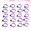 50pcs Small Tools Purple Buckle 9