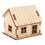 5Stk Holz 3D Modell Beige DIY 2
