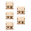 5Stk Holz 3D Modell Beige DIY 9