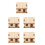 5Stk Holz 3D Modell Beige DIY 7