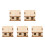 5Stk Holz 3D Modell Beige DIY 4