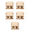 5Stk Holz 3D Modell Beige DIY 8