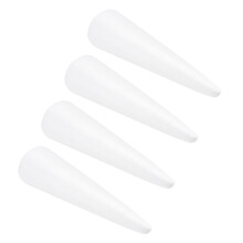 8 Pcs White Foam Cone Trees For Christmas Holiday Decor Crafts