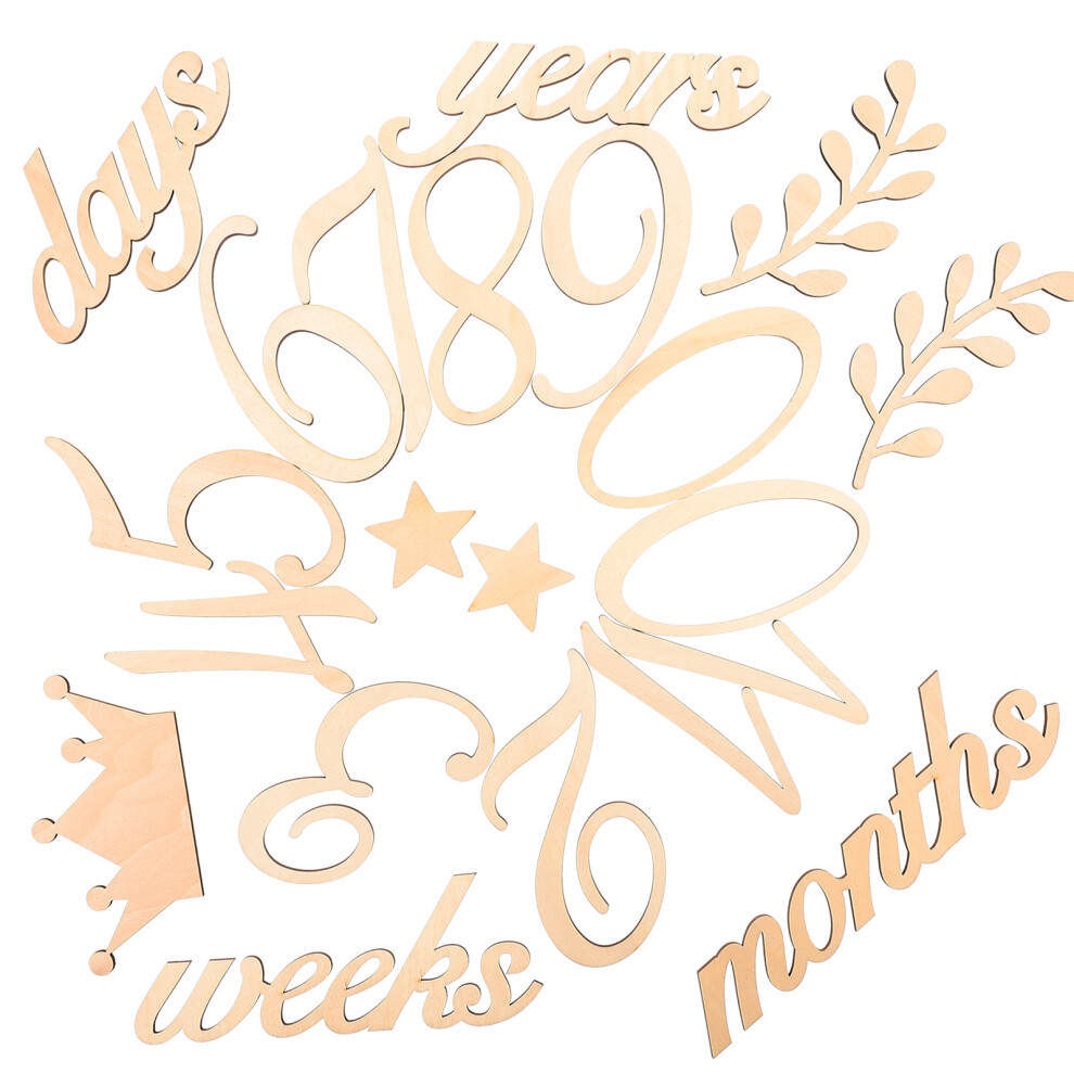3 Sets Cards Baby Announcement Sign Newborn Photo Prop Happyyami