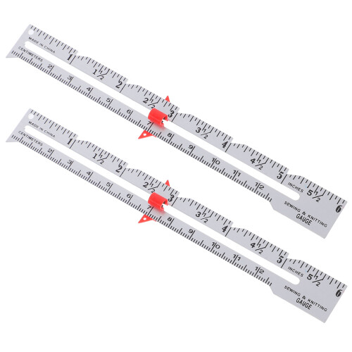 6 Pcs Sewing Ruler For Seam Allowance Button Position Quilting Craft