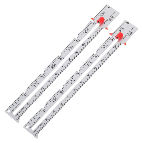 6 Pcs Sewing Ruler For Seam Allowance Button Position Quilting Craft 2