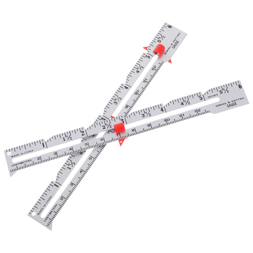 6 Pcs Sewing Ruler For Seam Allowance Button Position Quilting Craft 1