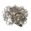 100Pcs Silver Picture Frame Hangers Triangle D-Ring with Screws Metal 1