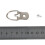 100Pcs Silver Picture Frame Hangers Triangle D-Ring with Screws Metal 10