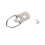 100Pcs Silver Picture Frame Hangers Triangle D-Ring with Screws Metal 9