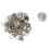100Pcs Silver Picture Frame Hangers Triangle D-Ring with Screws Metal 8