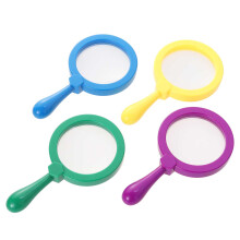 Magnifying Glass Portable Handle For Kids Toy Yellow