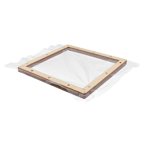 2Pcs Wooden Paper Making Mesh Frame Light Yellow Easy to Use DIY Tool