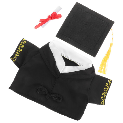 5 Sets Graduation Plush DIY Bachelor Hat Costume For Stuffed Animals 2