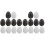 20Pcs Durable Plastic Egg Shakers Kids Musical Percussion Instruments 4