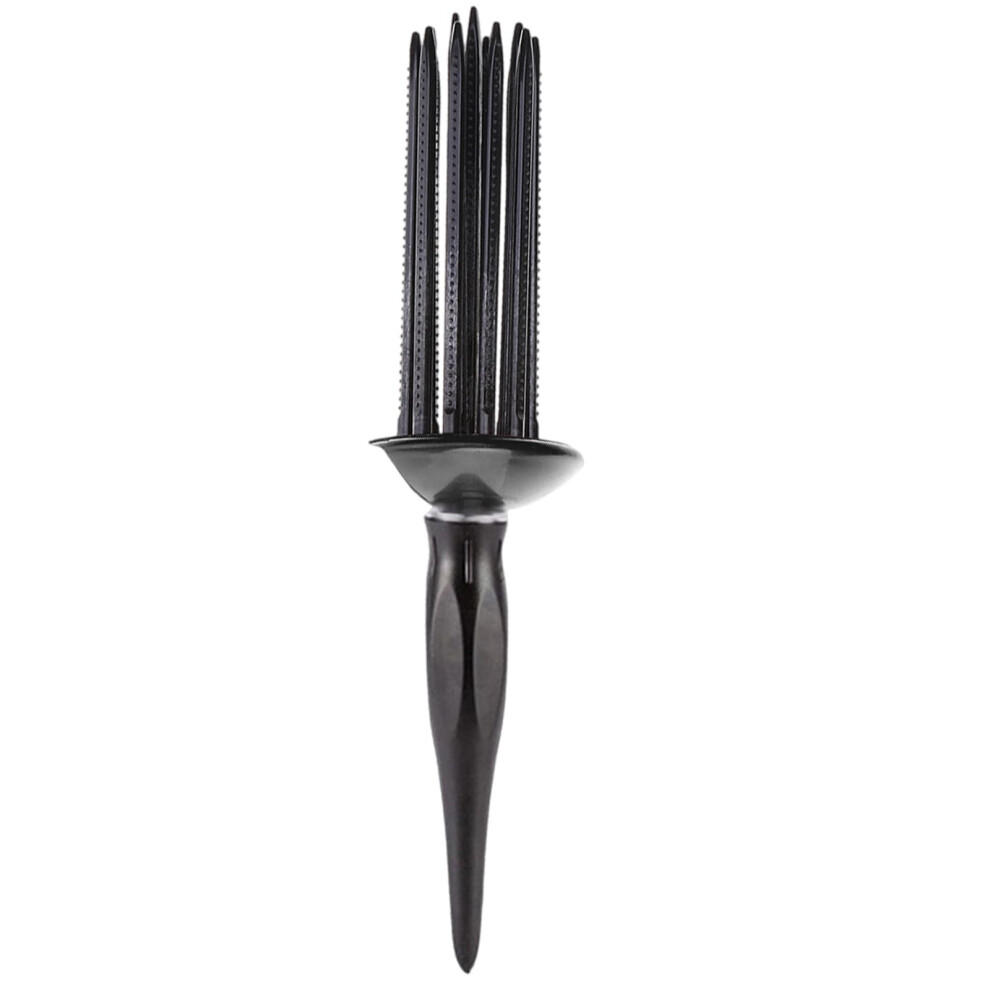 Unisex Black Curl Defining Brush Round Hair Styling Comb For Women Adds Volume Easy Styling
